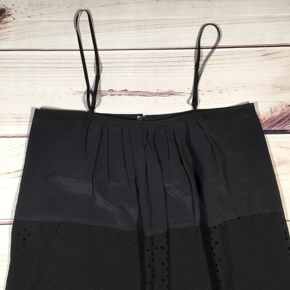 MADEWELL Black Pleated Dress Size 6 - Picture 2 of 5